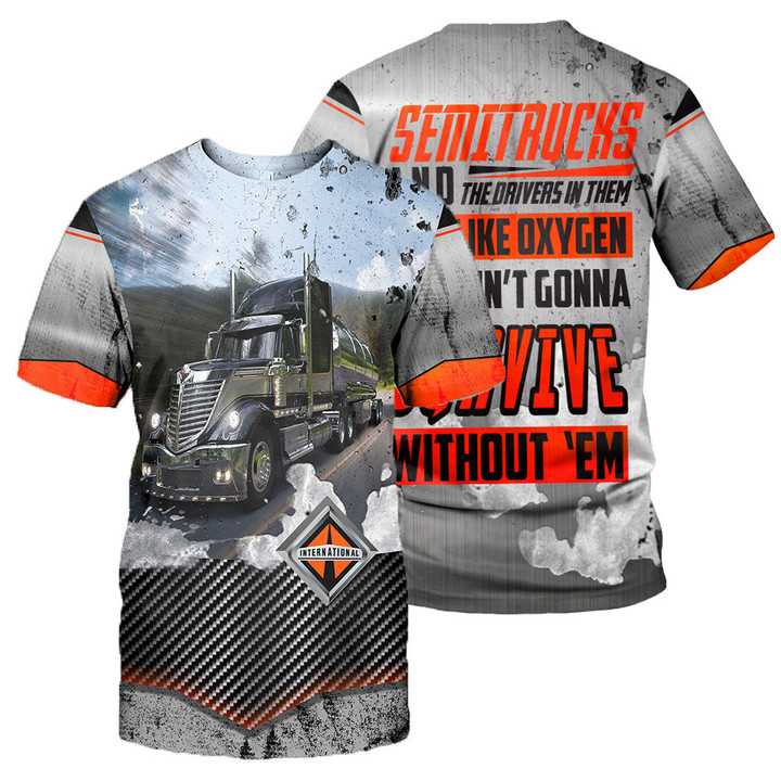 Trucker 3D All Over Printed Shirts For Men And Women 01