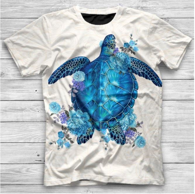 Turtle 3D All Over Printed Shirts For Men And Women 146