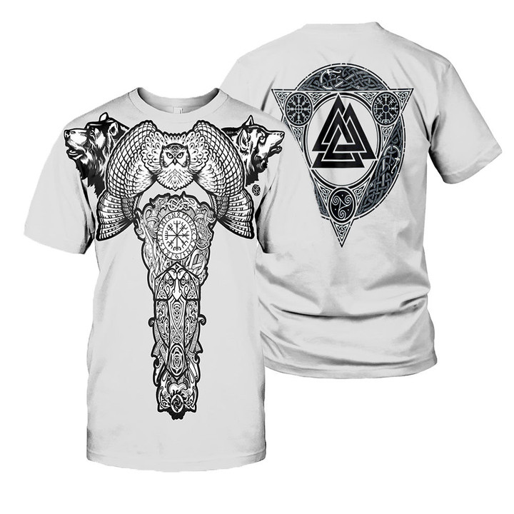 Viking Tattoo 3D All Over Printed Shirts For Men And Women 12