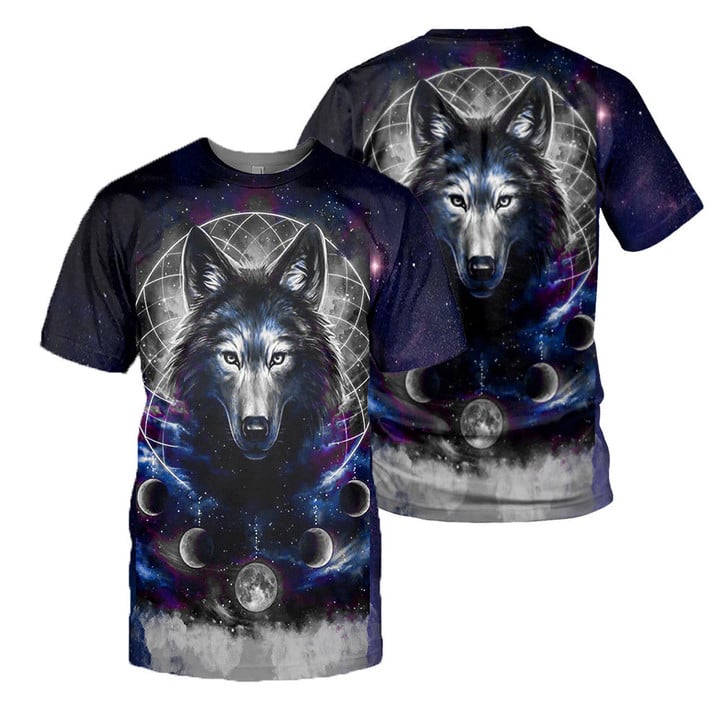 Wolf 3D All Over Printed Shirts For Men And Women 02