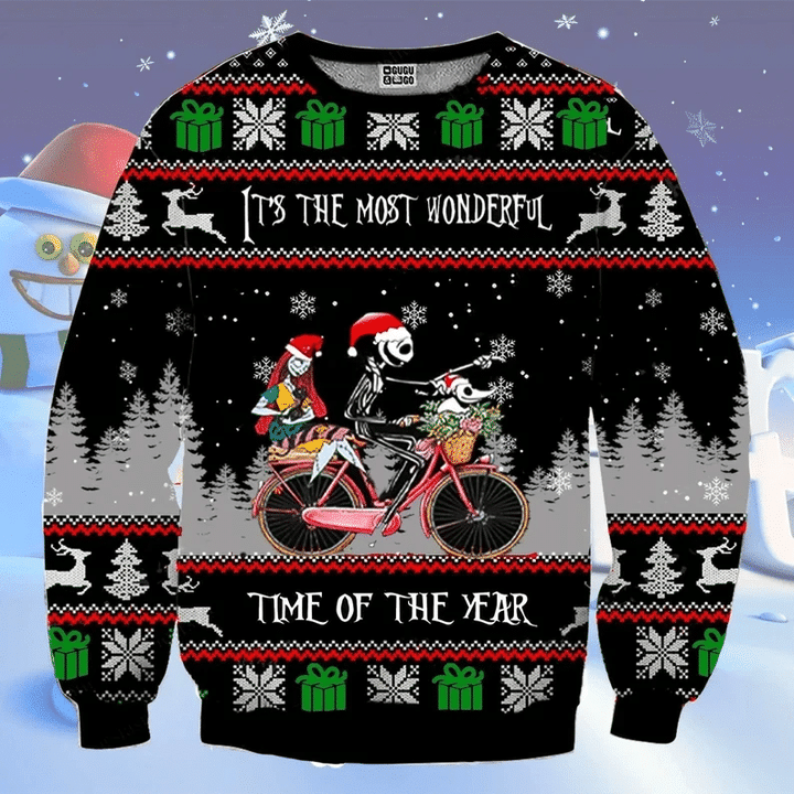 Jack Skellington 3D Ugly Thicken Sweaters GINNBC1119