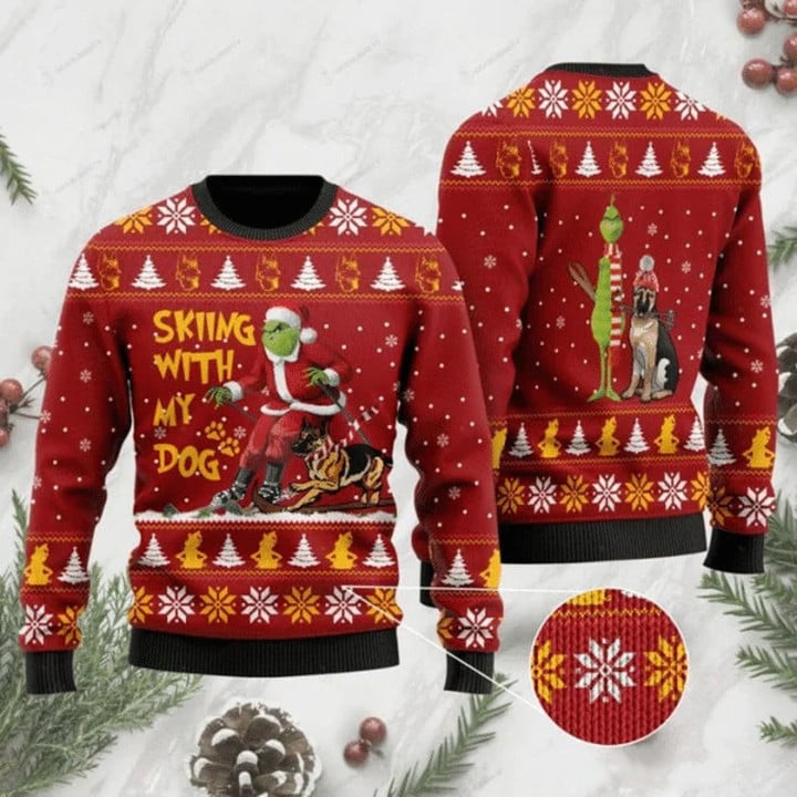 The Grinch Christmas 3D Ugly Thicken Sweaters GINGRI26