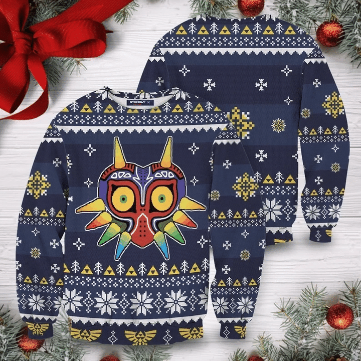 Majora's Mask Knitted Sweater Ugly Christmas Shirt, Xmas Sweater, Christmas Sweater, Ugly Christmas Sweater GINUGL21