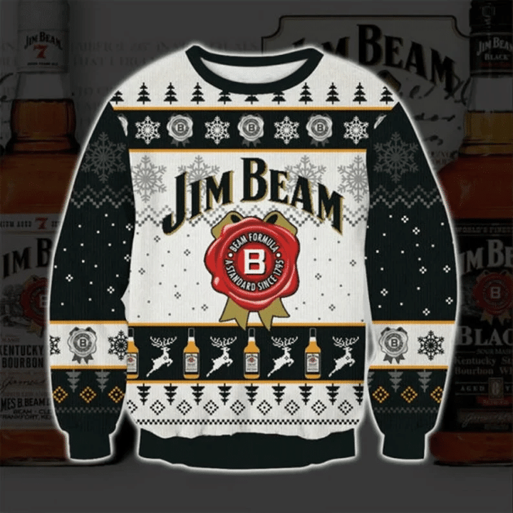 Lover Jim Beam Ugly Christmas Sweatshirt, Xmas Sweater, Christmas Sweater, Ugly Christmas Sweater GINUGL53