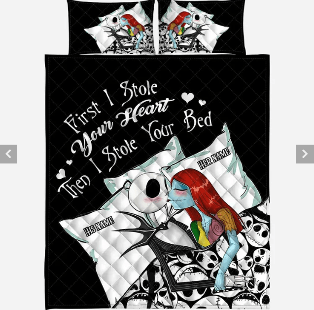 First I Stole Your Heart Personalized Quilt Bedding Set GINNBC125182