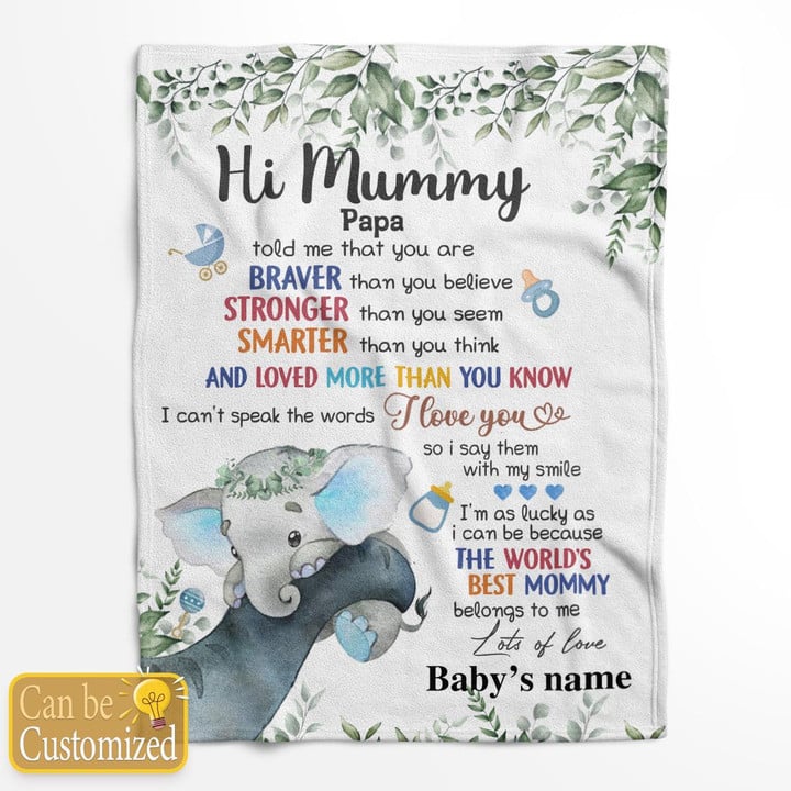 Hi mummy, Papa told me that you are- Happy Mother's Day
