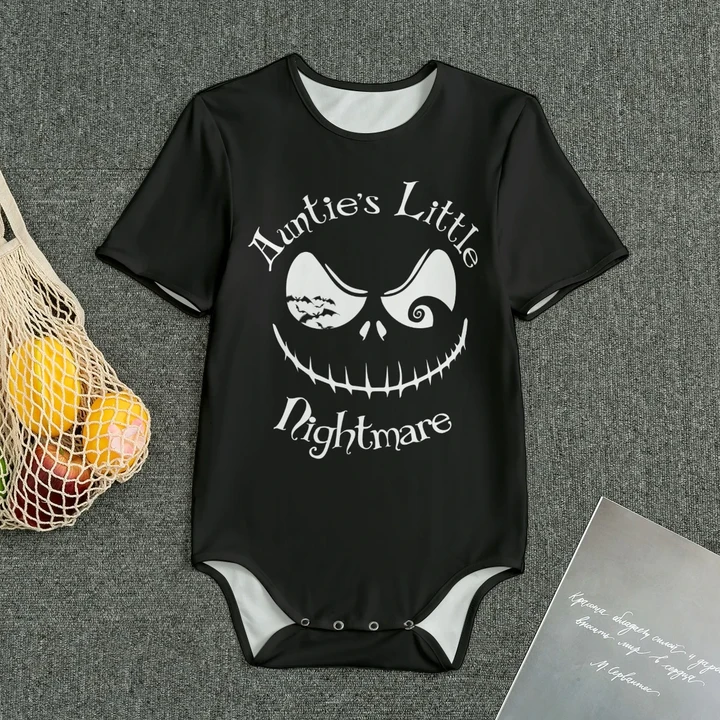 Nightmare Aunties Little Funny All-Over Print Bodysuits