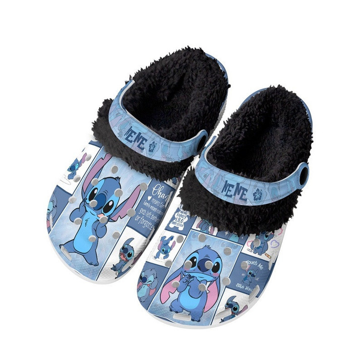 Personalized Stitch Fuzzy Slipper Clog GINLIST181