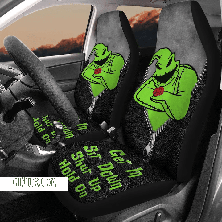 2PCS Get In Sit Down Car Oogie Boogie Car Seat Cover GINNBC1361