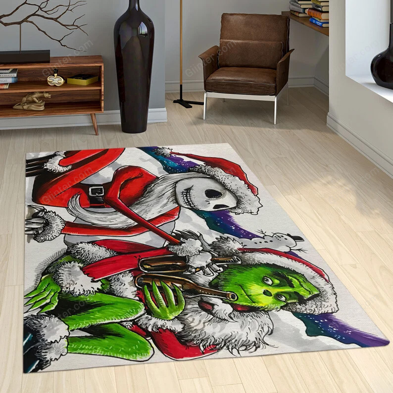 The Grinch Jack Skellington Foldable Rectangular Rug GINGRI06 - Inter Shop