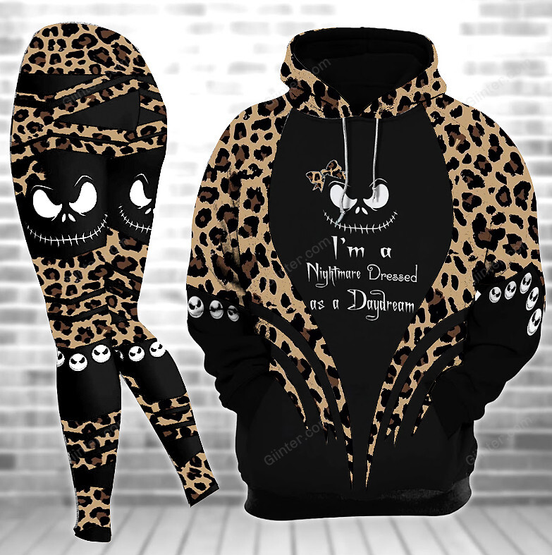 Giinter Nightmare Dressed Jack Skellington Heavy Fleece Hoodie And Leggings GI ...