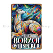 I Love Borzois Metal Tin Sign