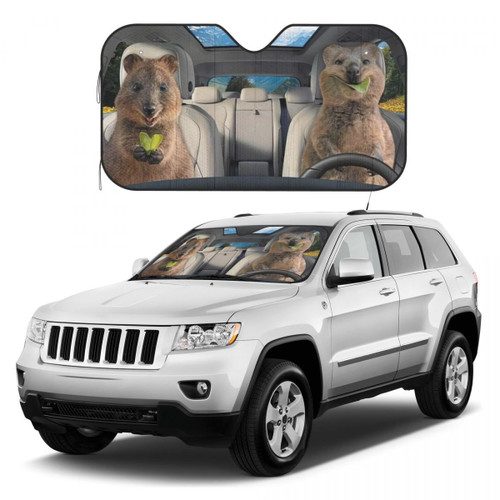 Quokka Funny Car Sunshade