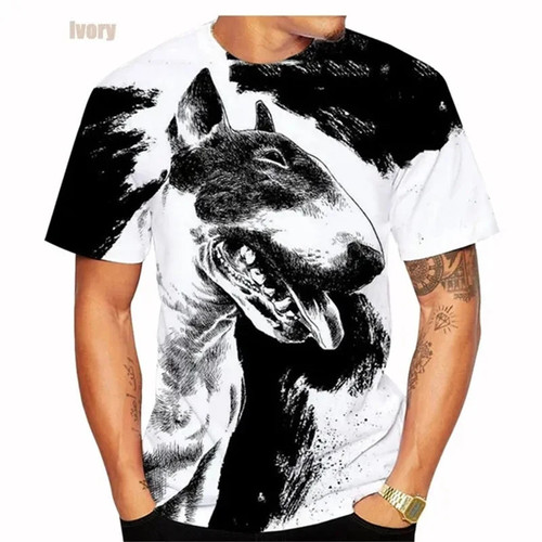 Bull Terrier 3D Printed T-shirt