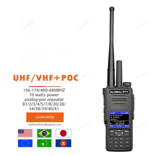 G8 VHF B1 B2 B4 B5 4G POC 10watts powerful Two-way radio commutator long range professional 5000km uhf