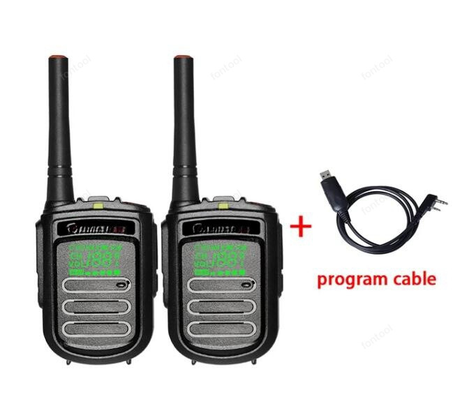 2 PCS DP168 DMR walkie talkie digital portable mini professional Two-way radio ham handy Mobile police uhf vhf 10km