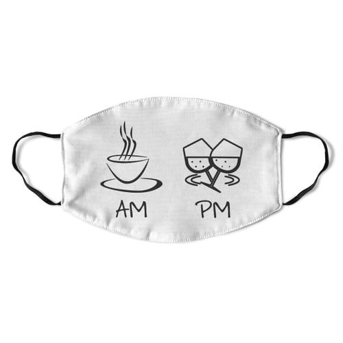 AM Coffee PM Win Face Mask