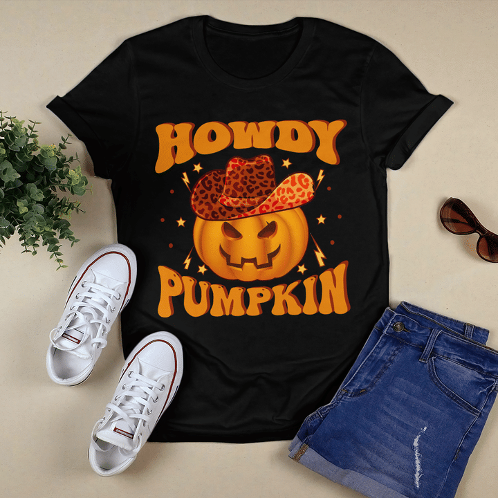 Halloween Howdy Pumpkin T-shirt