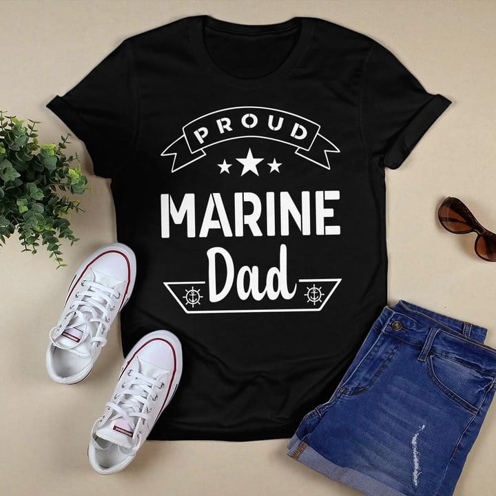 Proud Marine Dad T-shirt