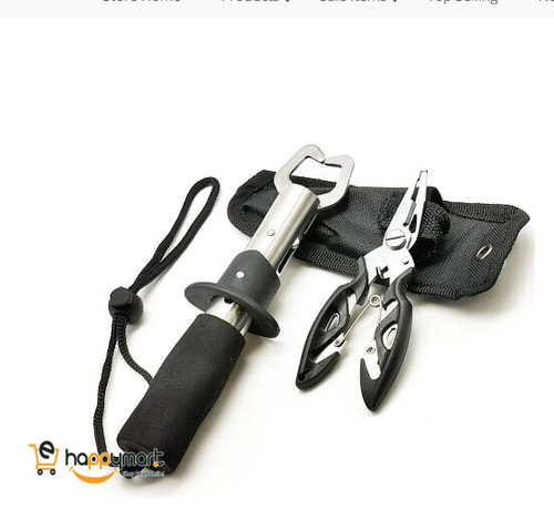 Fishing Lip Gripper+Fish Control Pliers with Bag