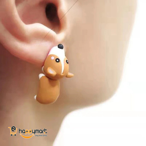 Cute Corgi Stud Earring