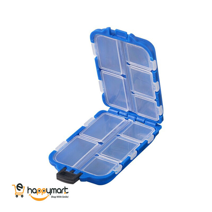 10 Compartment Portable Fishing Tackle Box