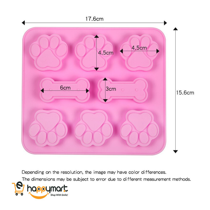 Dog & Cat Footprint Silicone Baking Mold