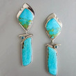 Turquoises Blue Stone Drop Earrings
