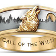 Wolf Gold Color Ring