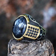 New Black Onyx Stone Ring