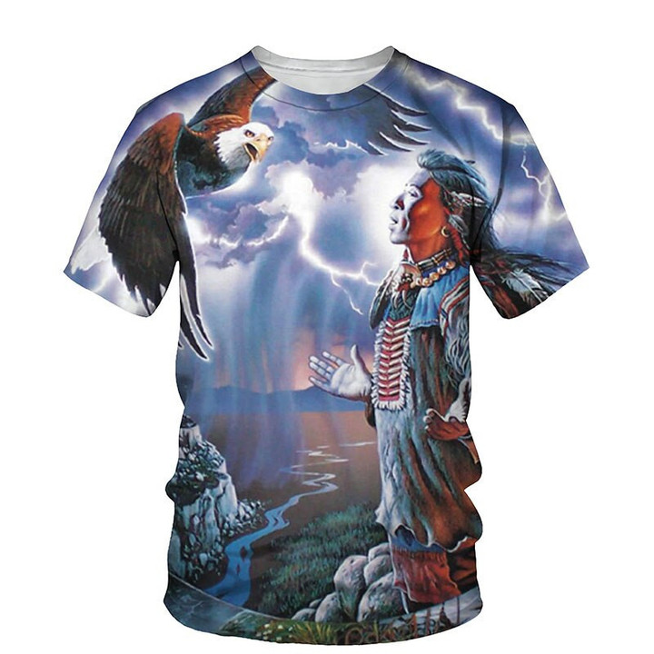 Native 3D Print T-Shirt