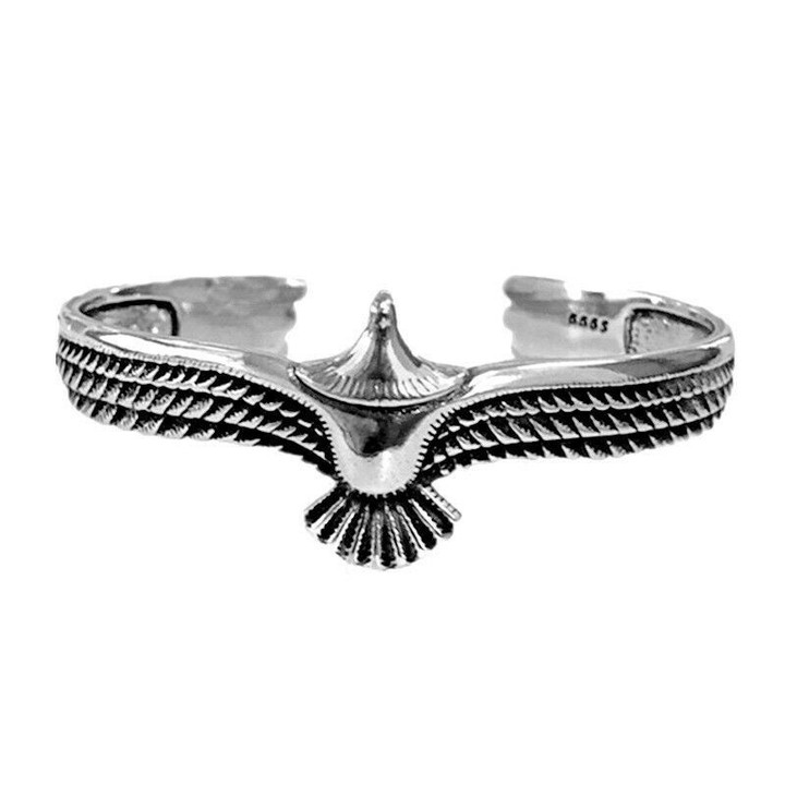Domineering Eagle Feather Open Adjustable Bangles Bracelets for Men And Women