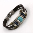 Multi-layer Leather Turquoise Beaded Men's and Women's Bracelets