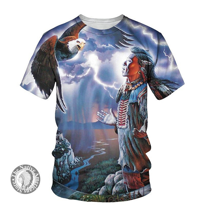 Native 3D Print T-Shirt