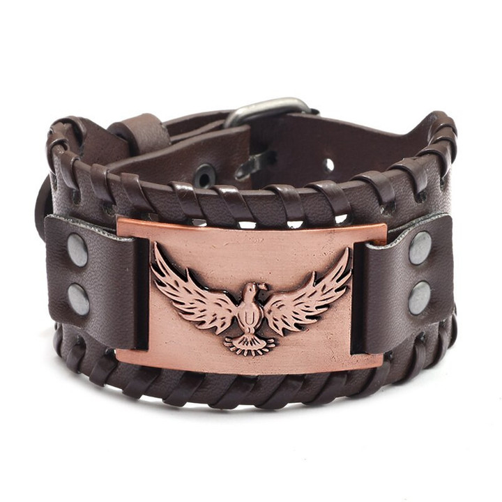 New Fashion Genuine Leather Eagle Bracelet