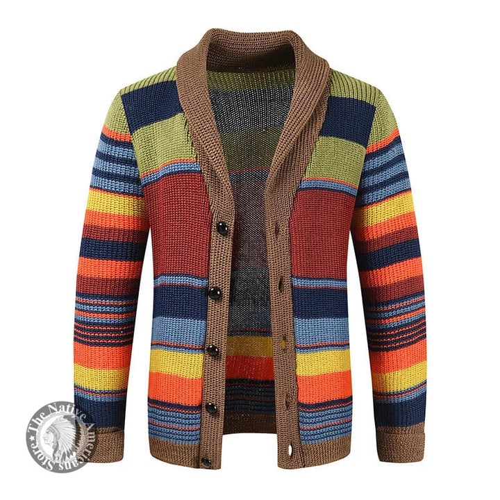 Multicolor knitted cardigan