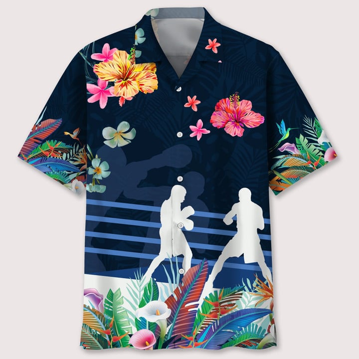 boxing love tropical hawaii shirt