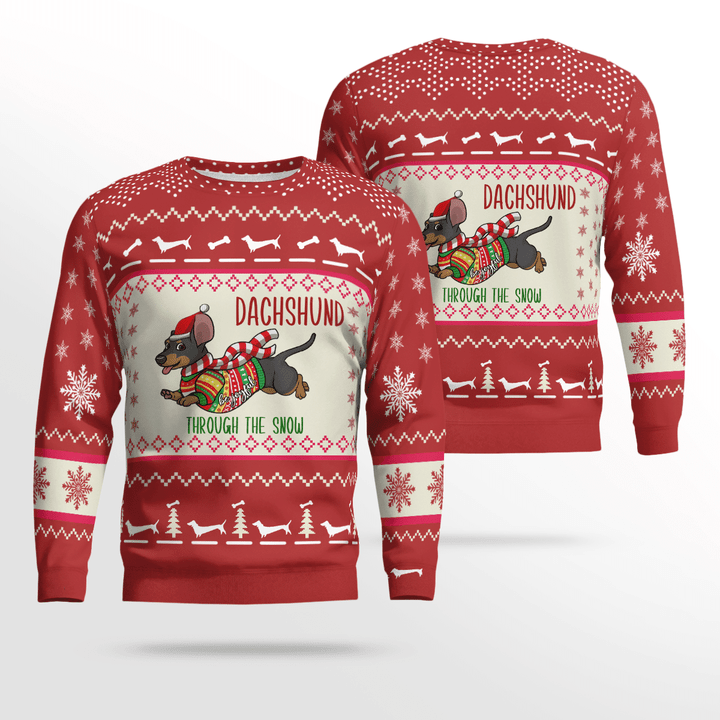 dachshund christmas sweatshirt