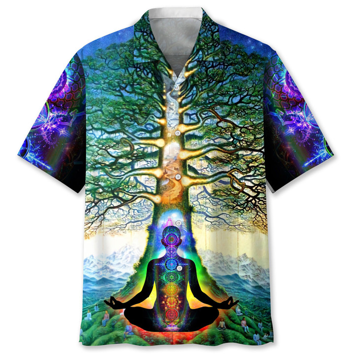 Yoga Peace Hawaiian Shirt