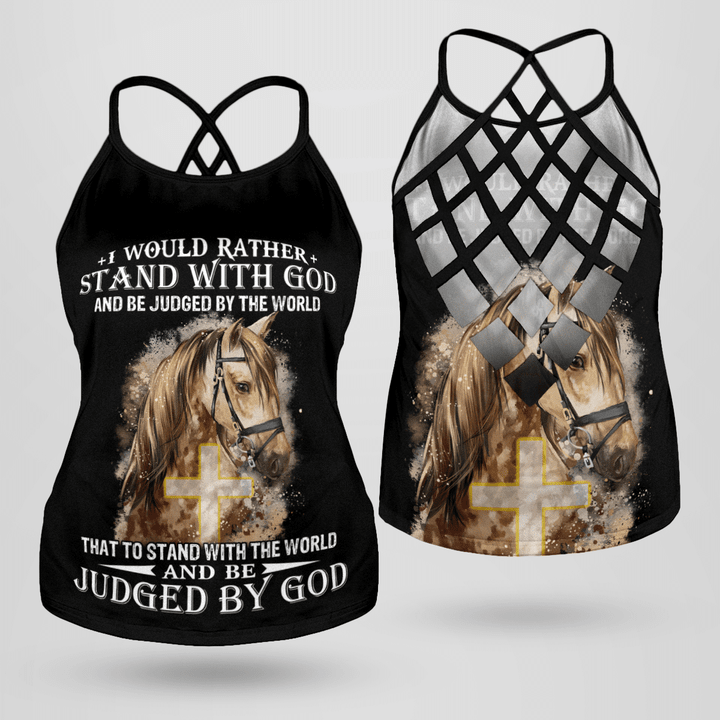 i would rather stand with god Tank Top