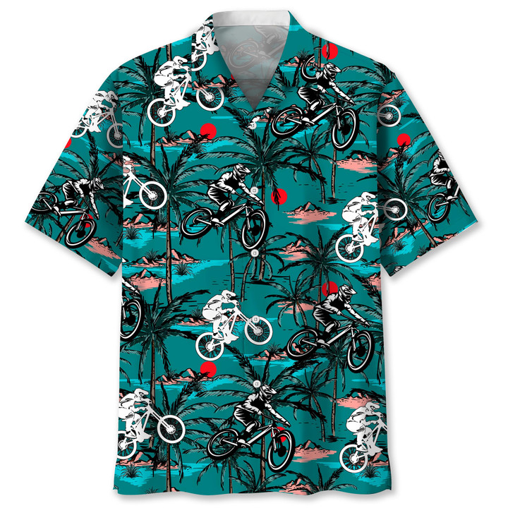 Mountain Bike Vintage Hawaiian Shirt