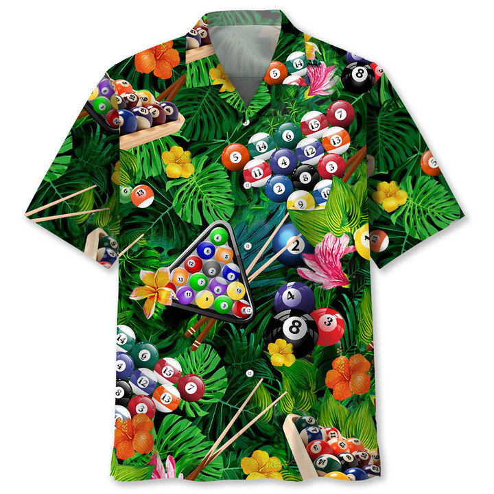 blliard tropical hawaiian shirt