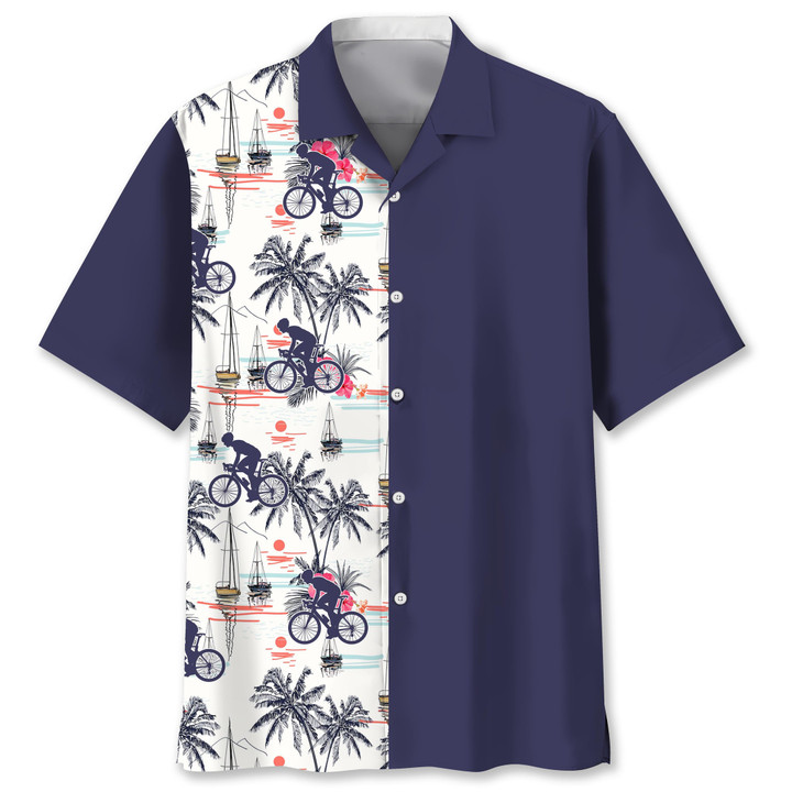 Cycling Coconut Hawaiian Shirt