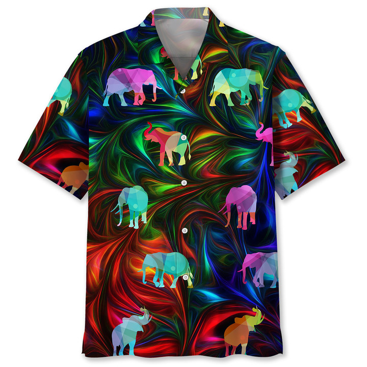 Elephant color Hawaiian shirt