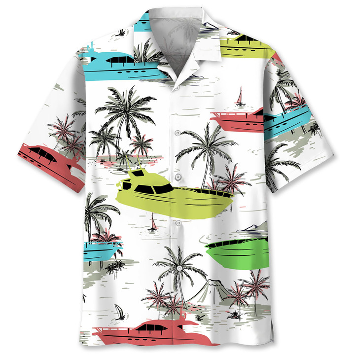 boating coconut hawaii shirt