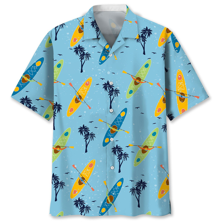 kayaking palm hawaii shirt