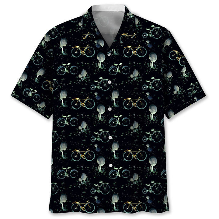 Cycling light vintage hawaii shirt