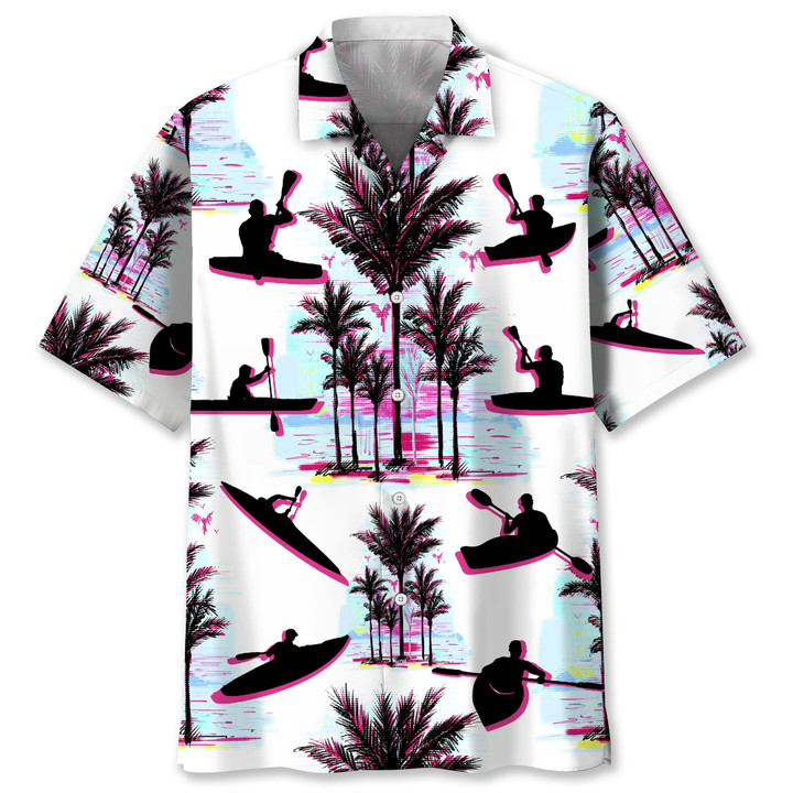 kayak abstract background hawaii shirt