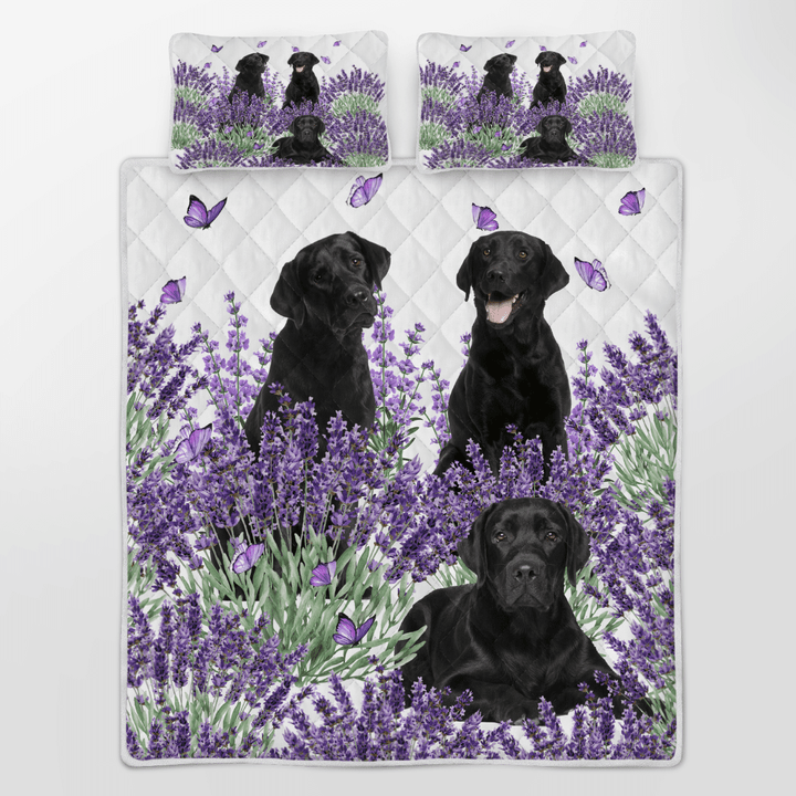 labrador lavender quilt