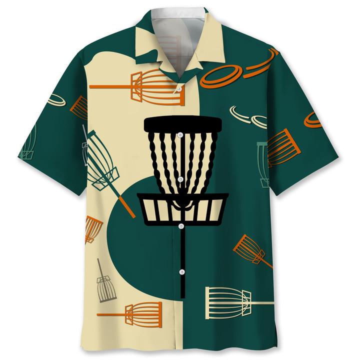 disc golf color map hawaii shirt